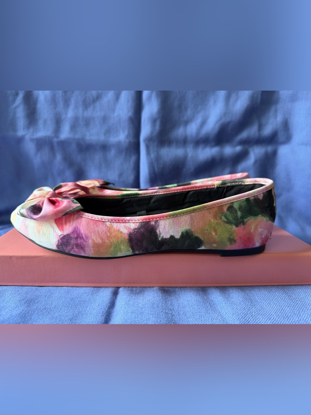 Sam & Libby Chelsea Pink Floral Bow Ballet Flat - Pink Multi
